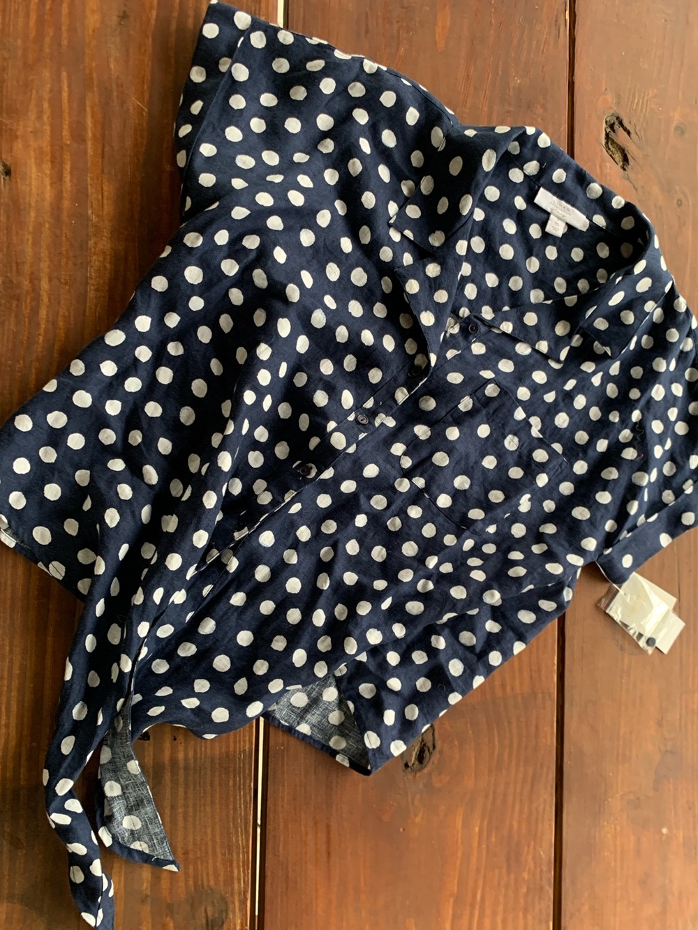 Charter club - front tie - linen